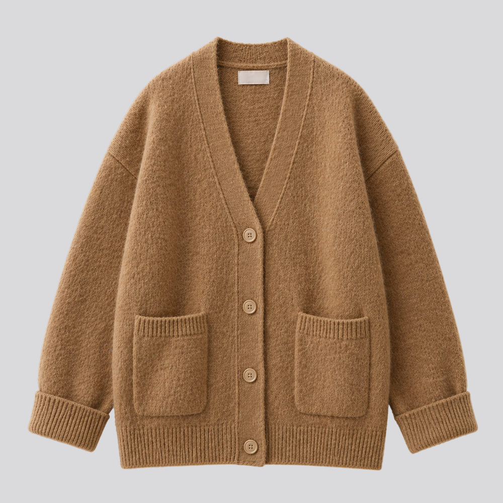 CILVELLA — Merino Wool Relaxed Cardigan