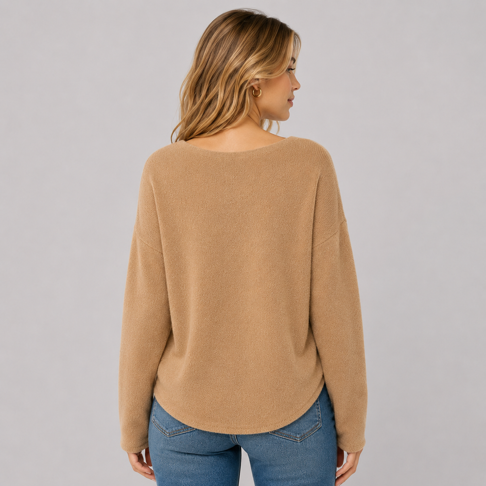 CILVELLA — Minimal Cashmere Blend Lounge Sweater