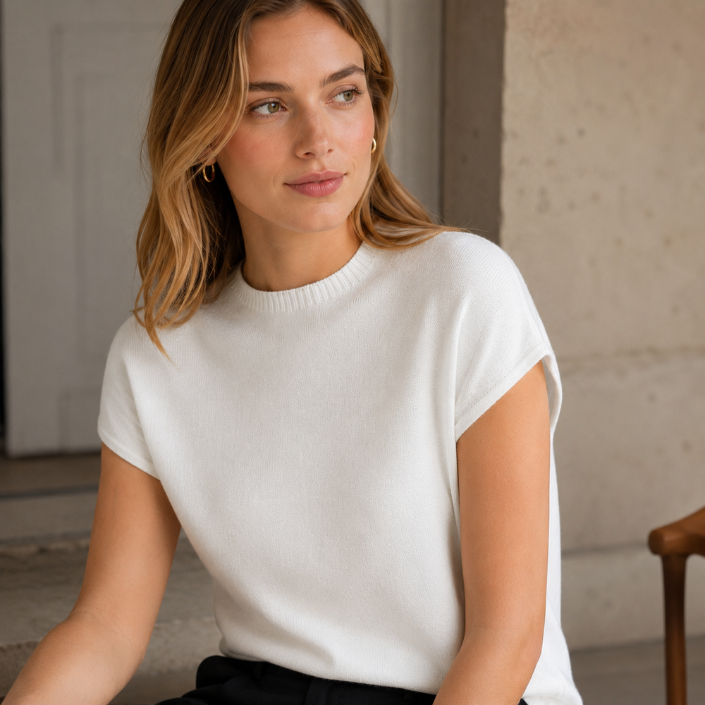 Cilvella | Tencel Lyocell Lightweight Knit T-Shirt