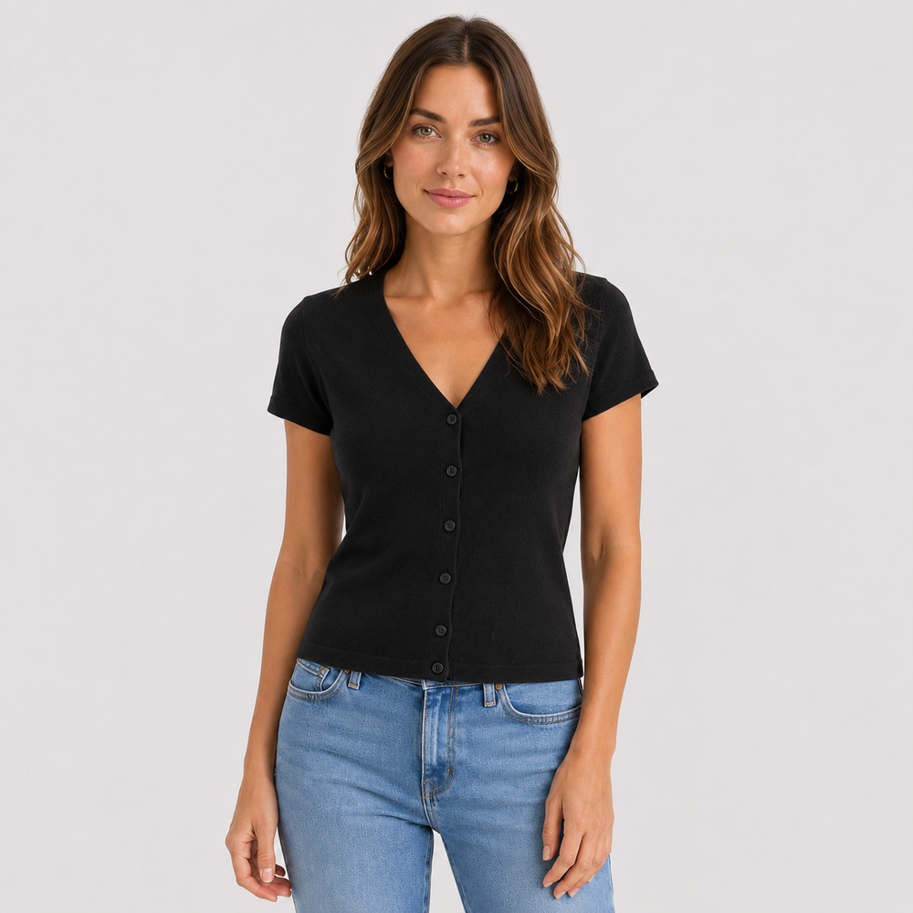 Cilvella | Tencel Lyocell V-Neck Cardigan