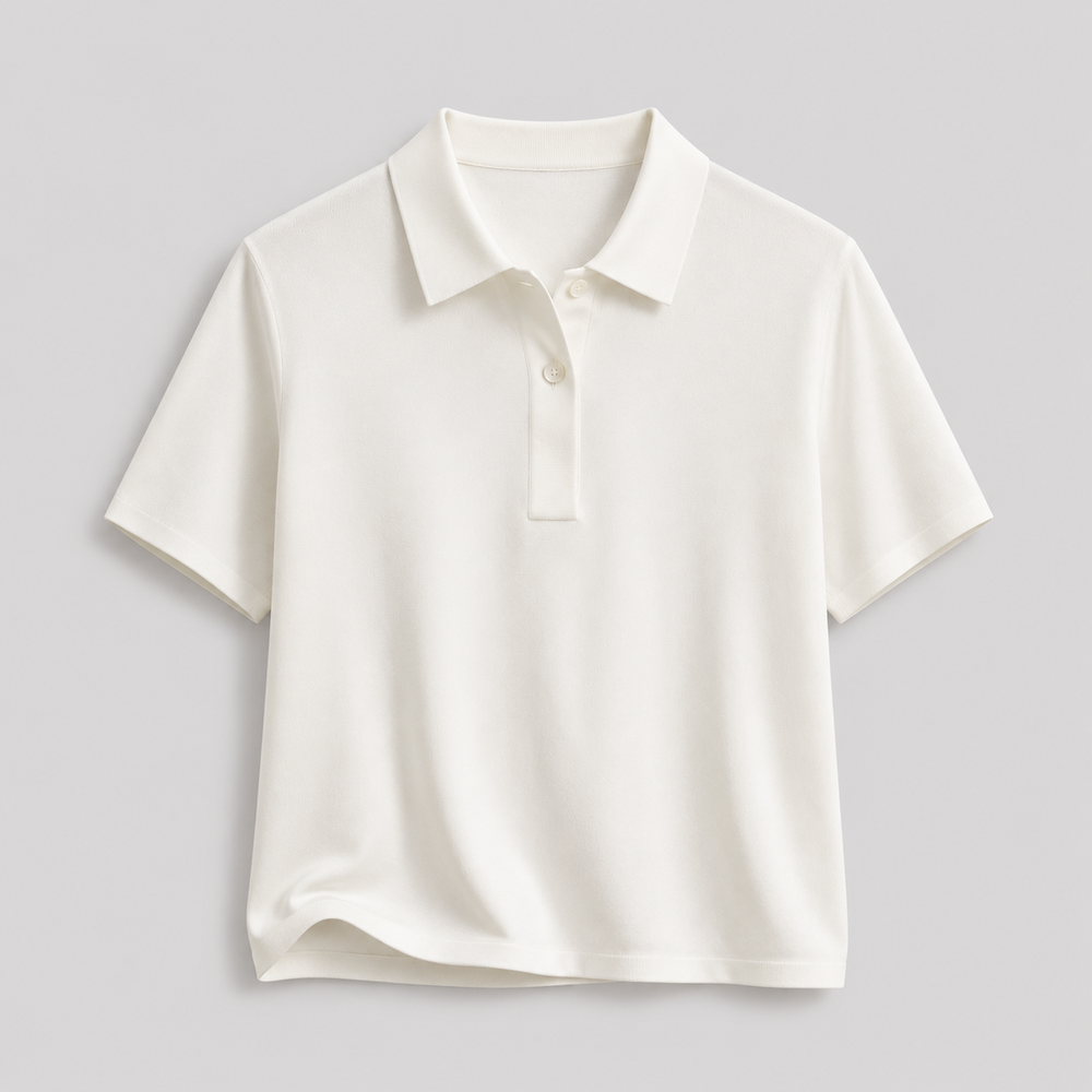 Cilvella | Tencel Lyocell Short Sleeve Polo T-Shirt