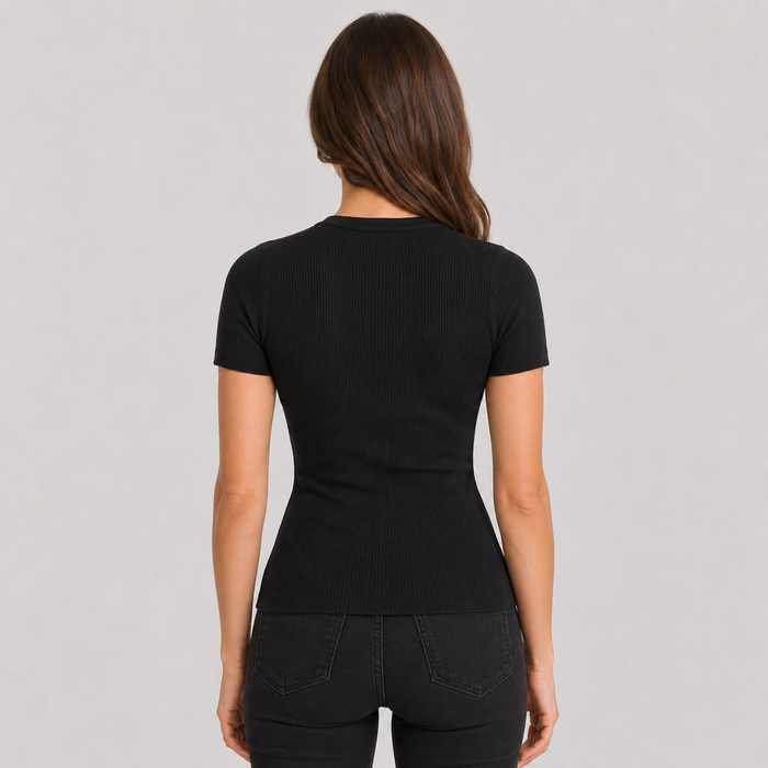 Cilvella | Tencel Lyocell Short Sleeve Knit T-Shirt