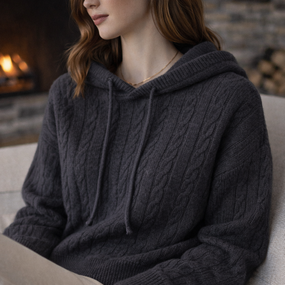 CILVELLA — Merino Wool Oversized Hooded Sweater