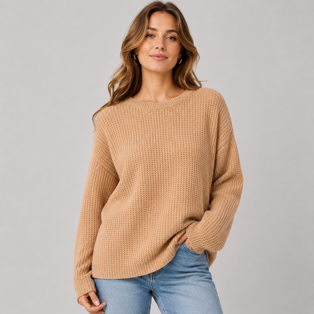 CILVELLA — Cashmere Blend Textured Knit Sweater