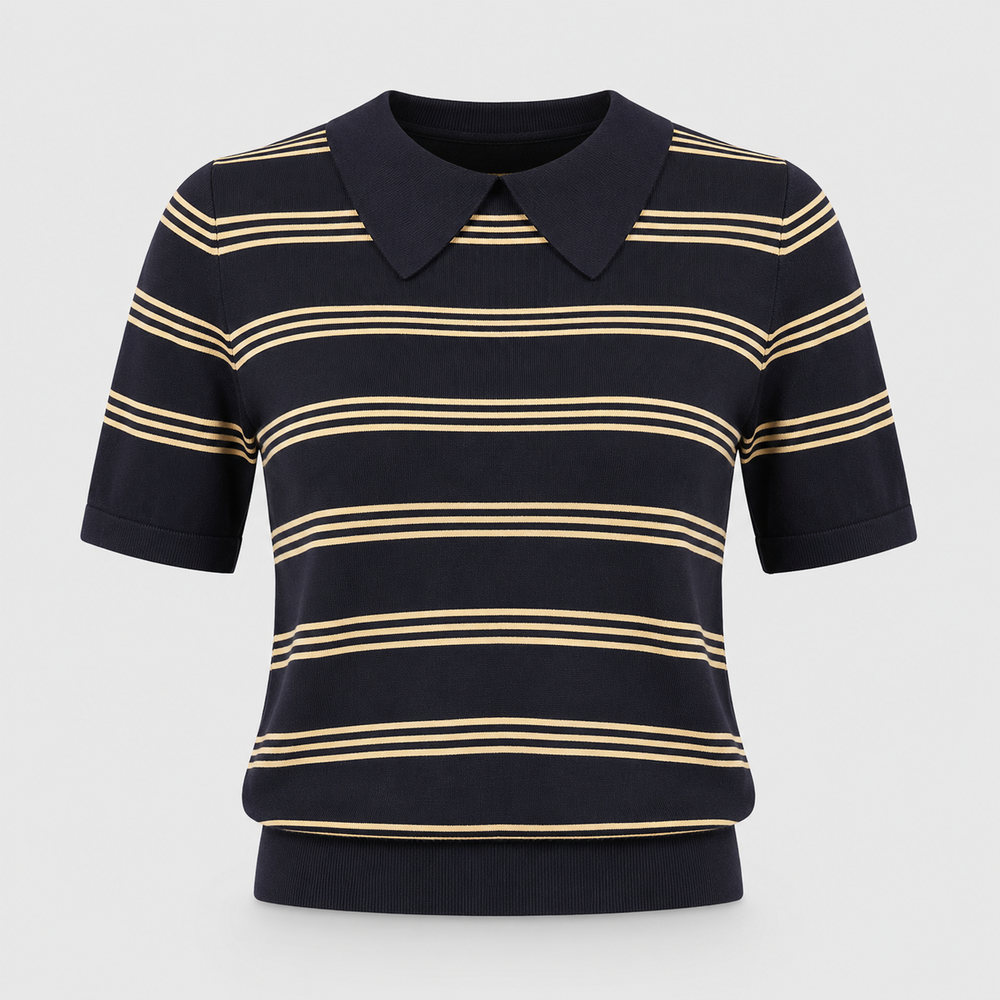 Cilvella | Tencel Lyocell Knitted Polo Shirt