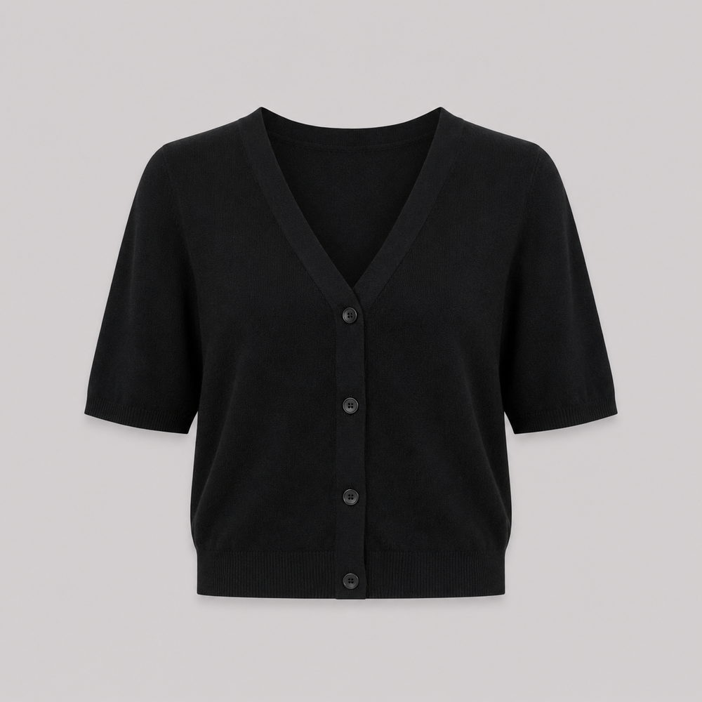 Cilvella | Tencel Lyocell Short Sleeve Cardigan