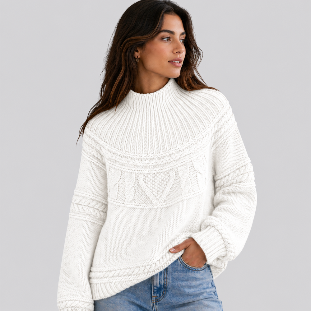 CILVELLA — Bohemian Style Round Neck Knit Sweater