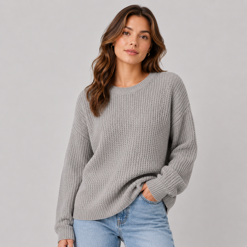 CILVELLA — Cashmere Blend Textured Knit Sweater