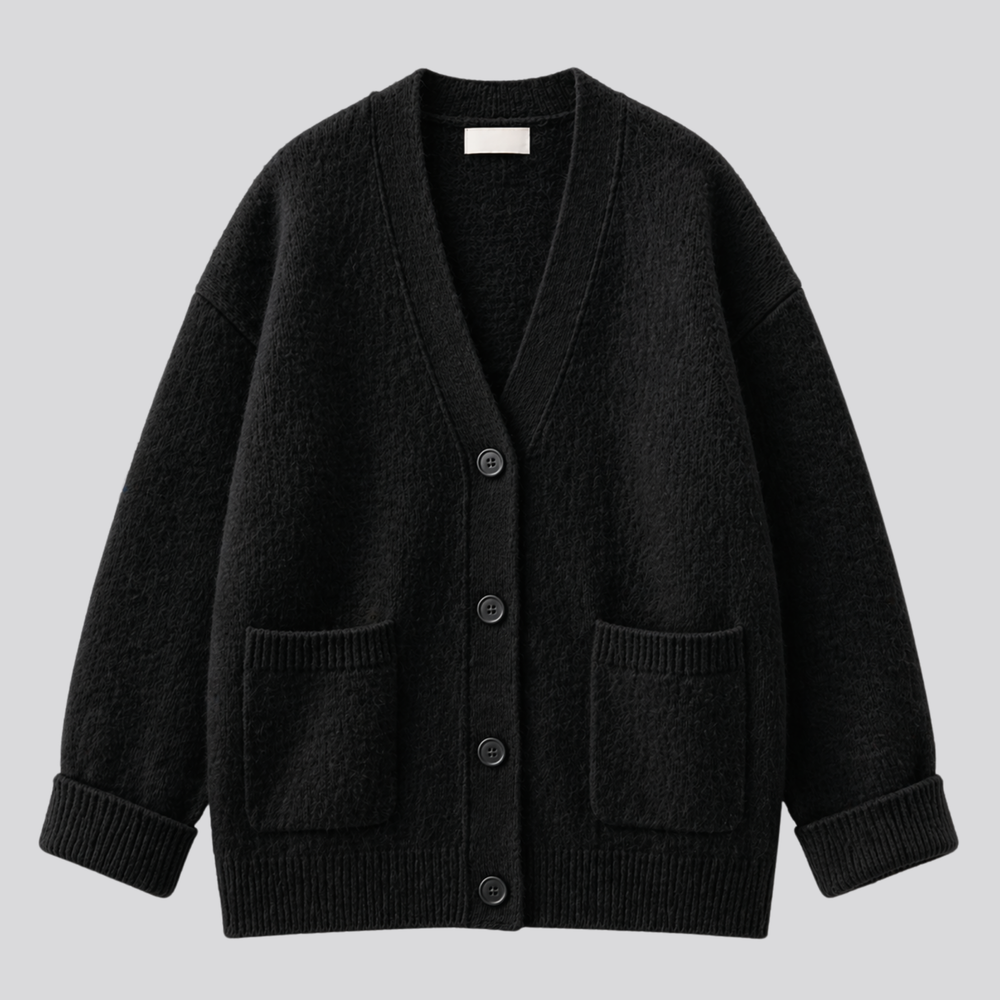 CILVELLA — Merino Wool Relaxed Cardigan