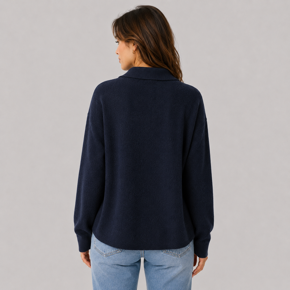 CILVELLA — Cashmere Blend Relaxed Knit Shirt Jacket