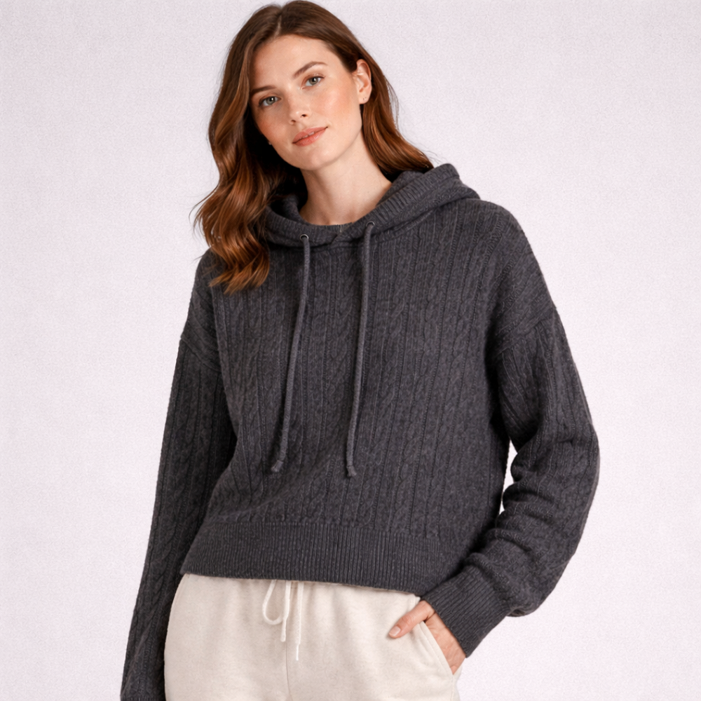 CILVELLA — Merino Wool Oversized Hooded Sweater