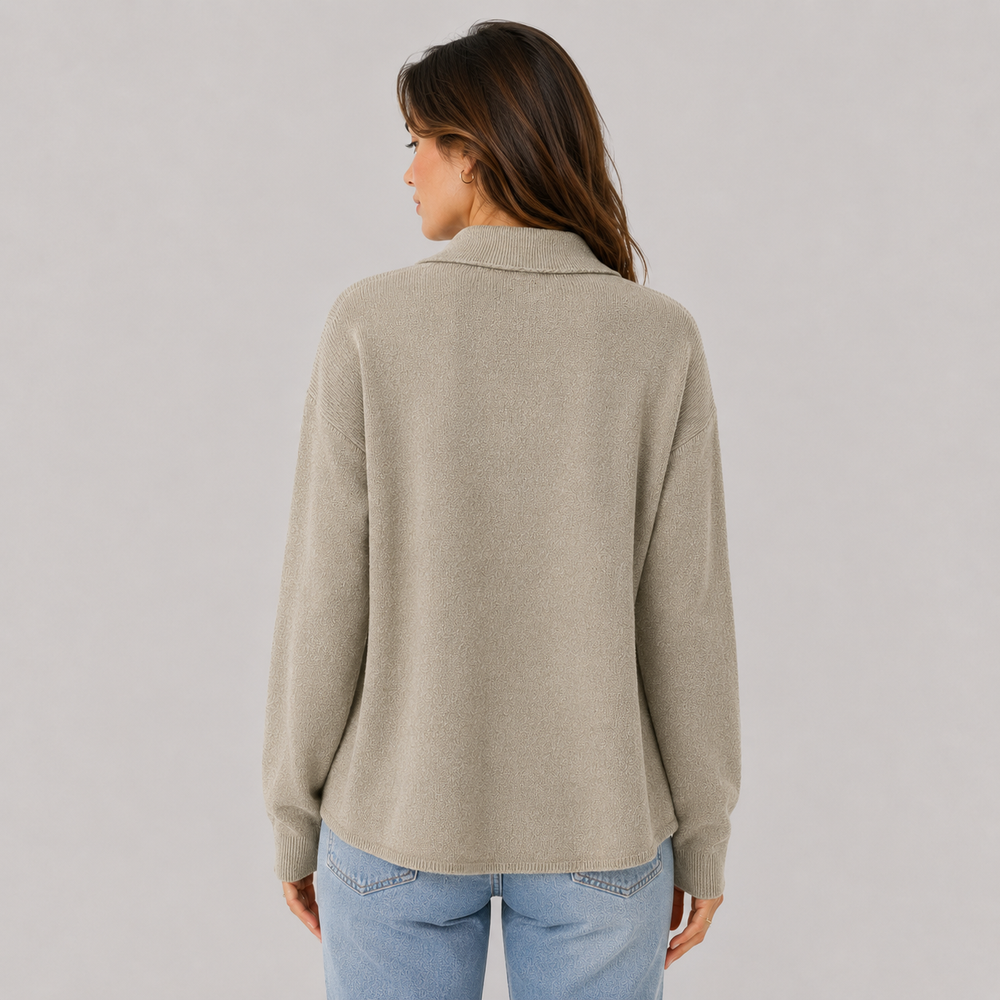 CILVELLA — Cashmere Blend Relaxed Knit Shirt Jacket
