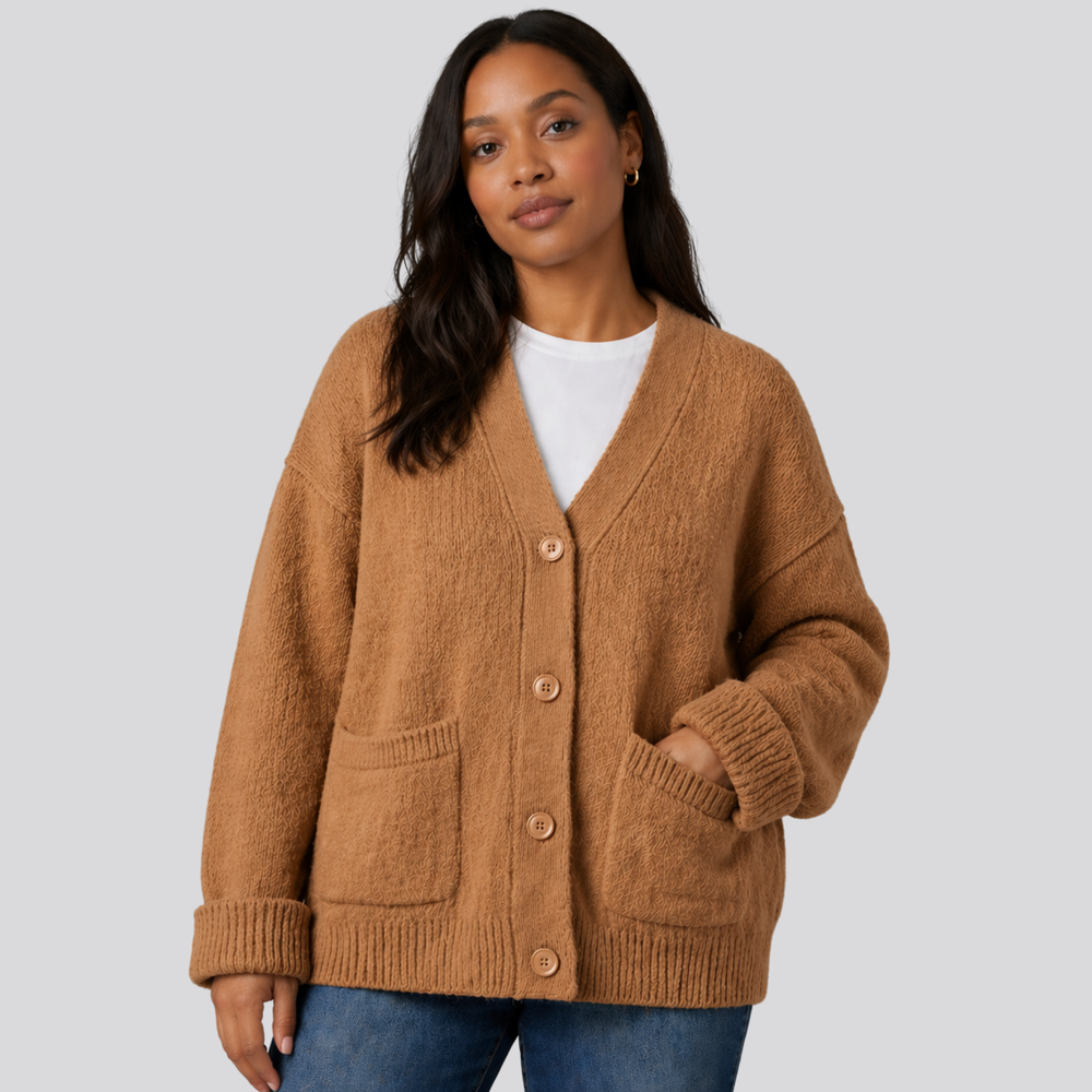CILVELLA — Merino Wool Relaxed Cardigan
