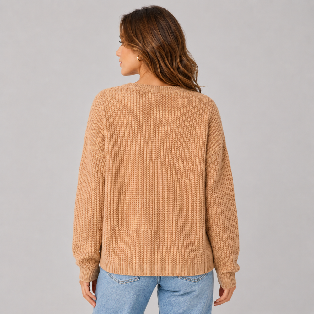 CILVELLA — Cashmere Blend Textured Knit Sweater