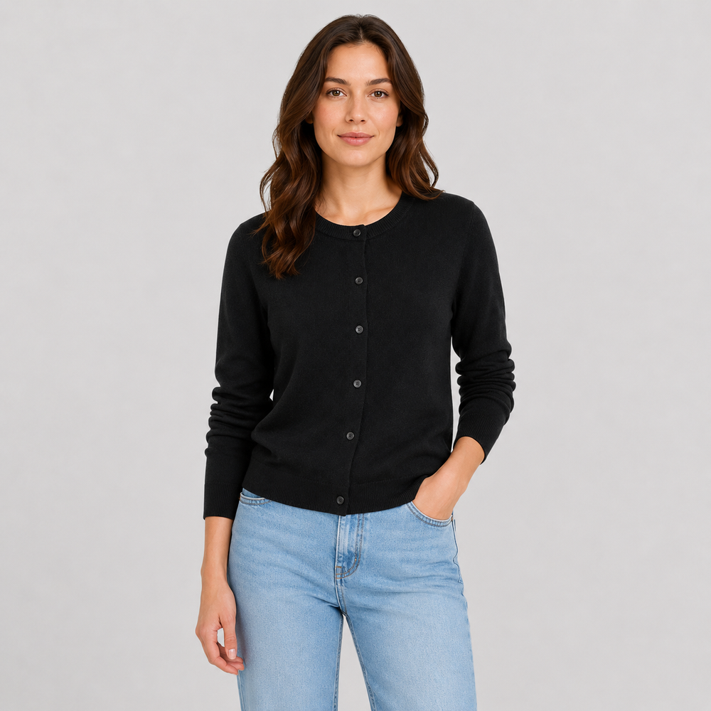 Cilvella | Tencel Lyocell Button-Down Knit Cardigan