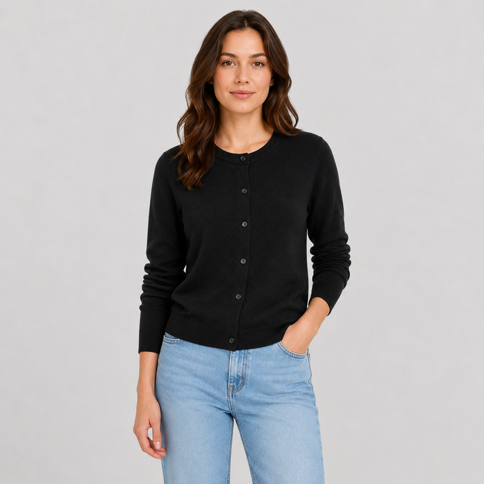 Cilvella | Tencel Lyocell Button-Down Knit Cardigan