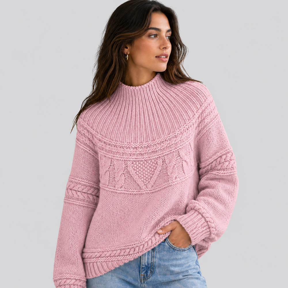 CILVELLA — Bohemian Style Round Neck Knit Sweater