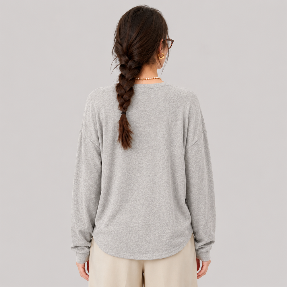 Cilvella | Tencel Lyocell Relaxed Fit Knit Blouse