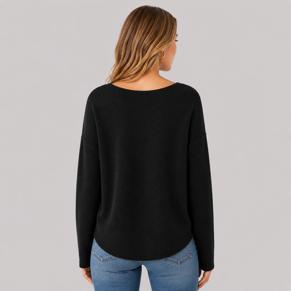 CILVELLA — Minimal Cashmere Blend Lounge Sweater