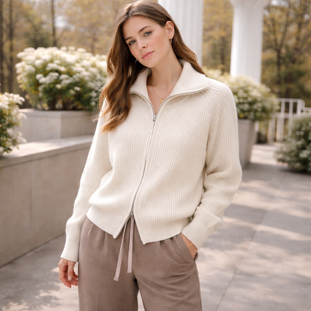 CILVELLA — Comfortable Women’s Zip-Up Sweater