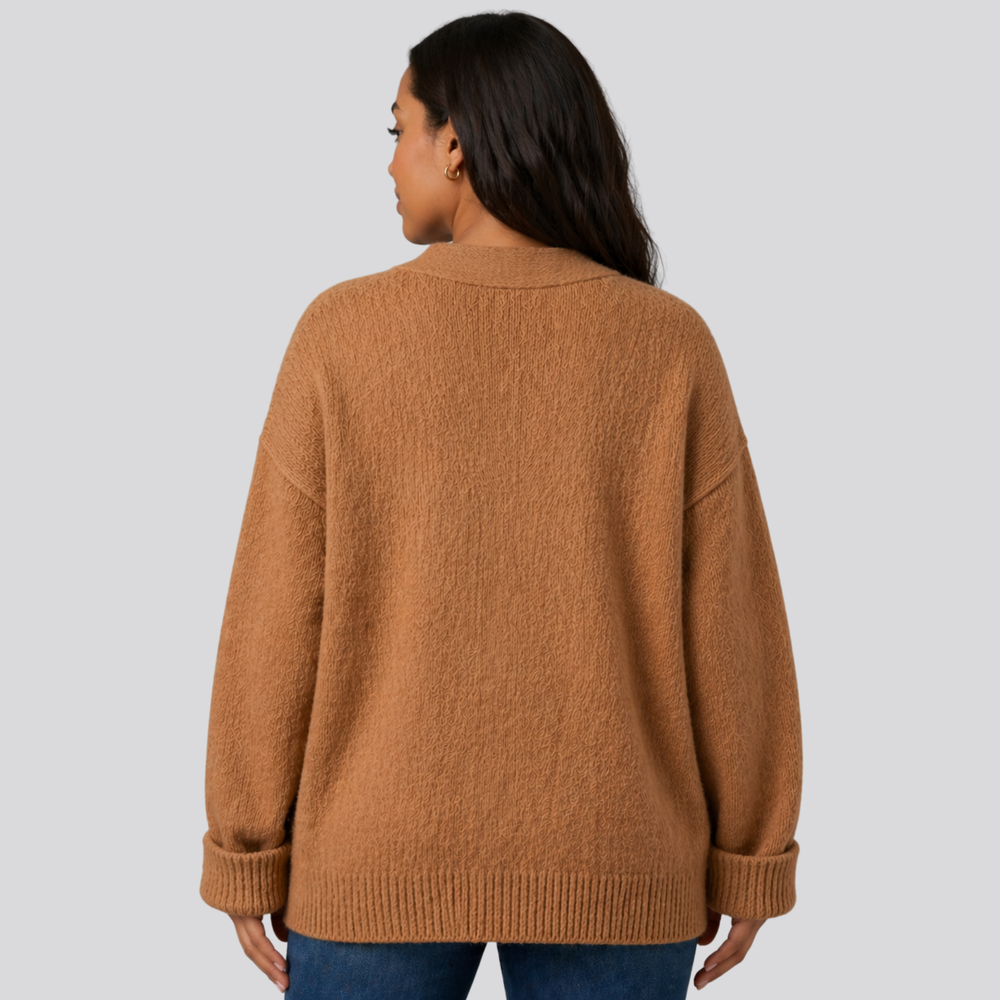 CILVELLA — Merino Wool Relaxed Cardigan