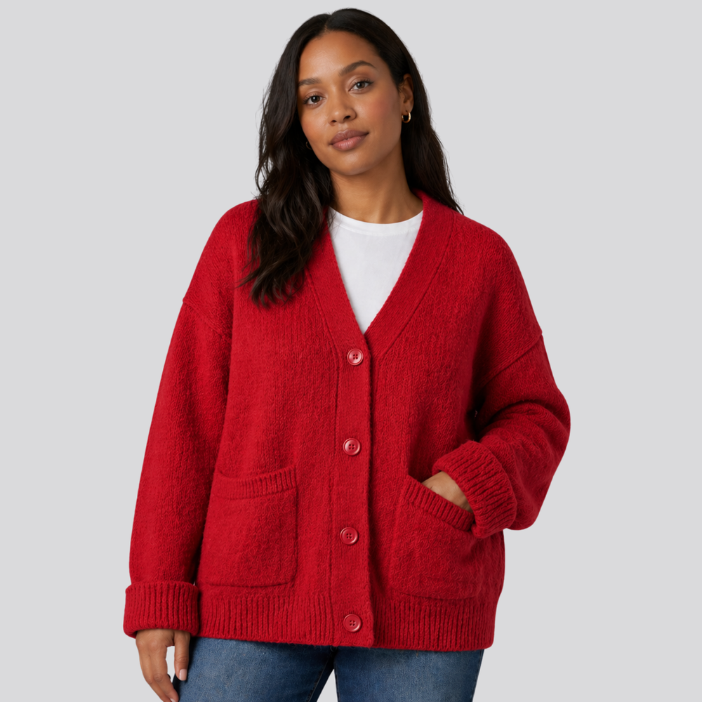 CILVELLA — Merino Wool Relaxed Cardigan