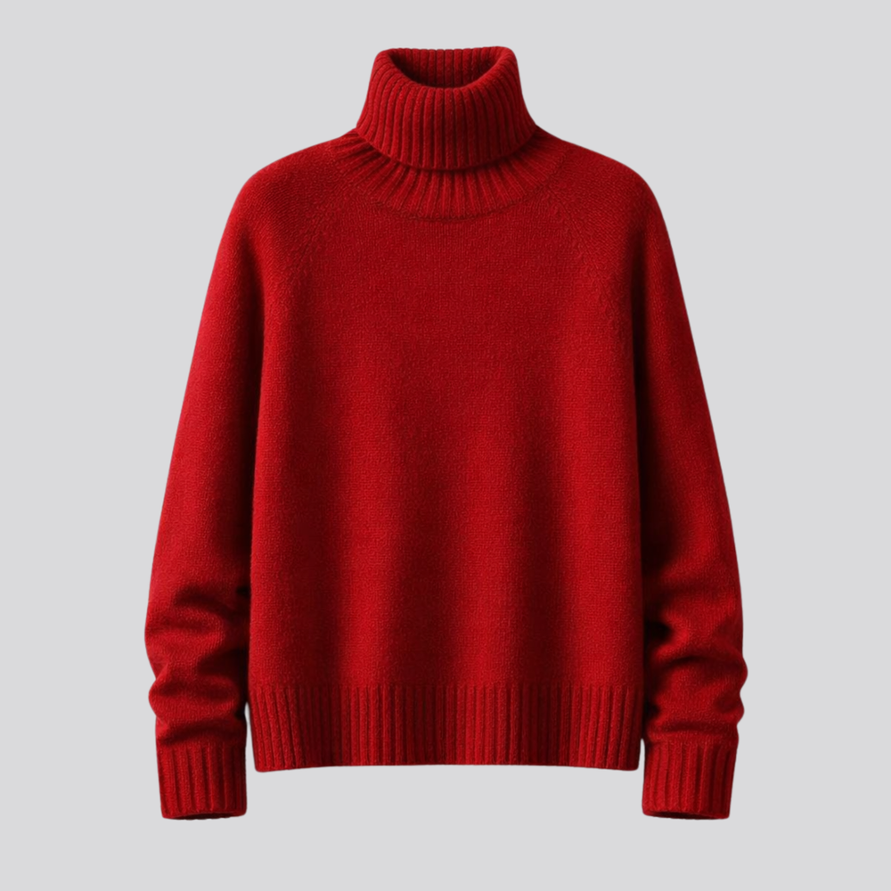 CILVELLA — Merino Wool Turtleneck Sweater