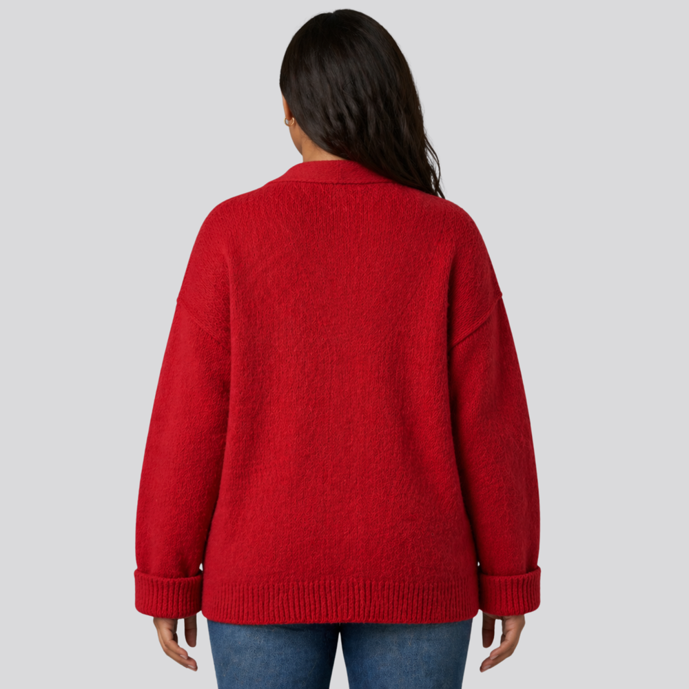 CILVELLA — Merino Wool Relaxed Cardigan