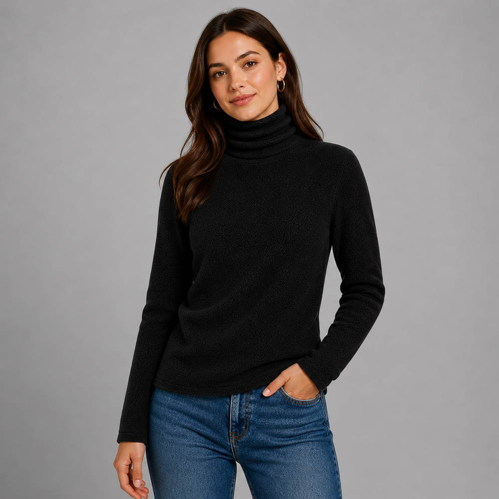 CILVELLA — Cashmere Blend Essential Turtleneck Sweater