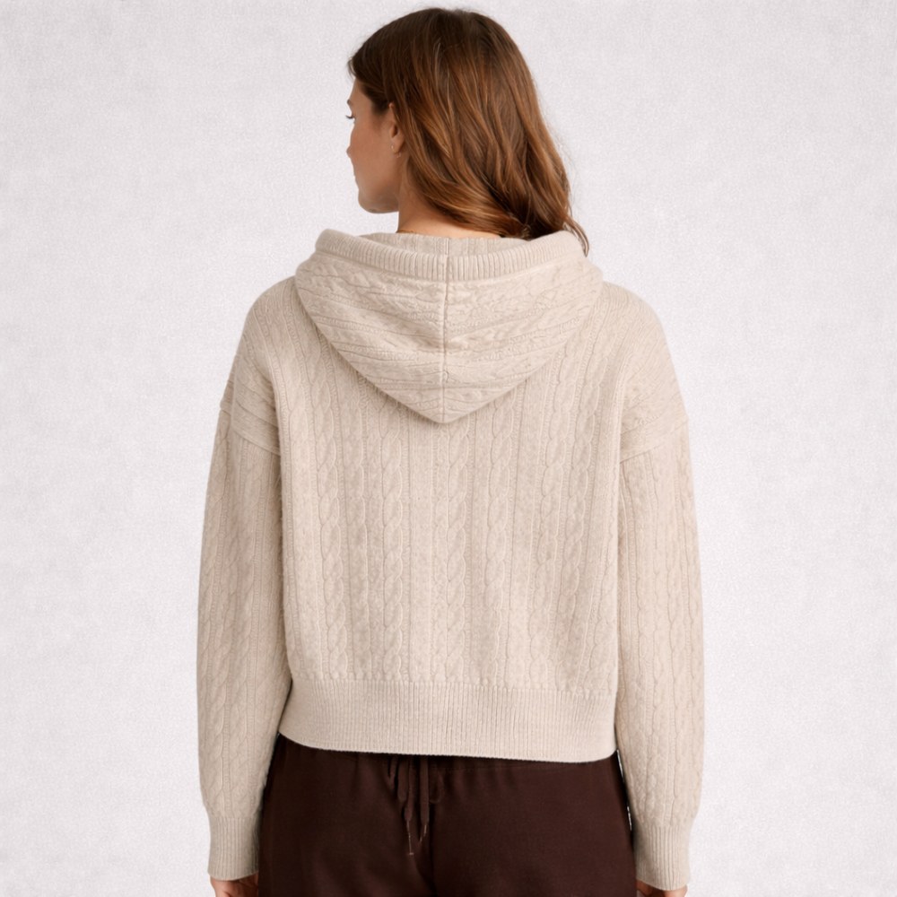 CILVELLA — Merino Wool Oversized Hooded Sweater