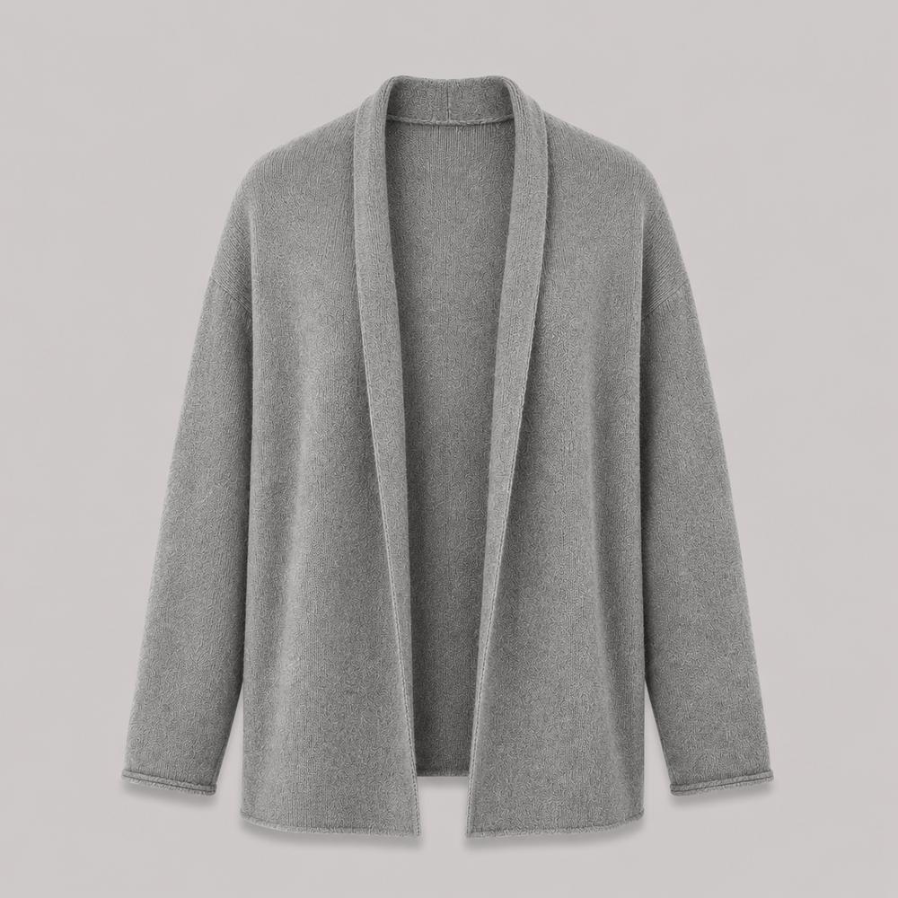CILVELLA — Cashmere Blend Relaxed Open Cardigan
