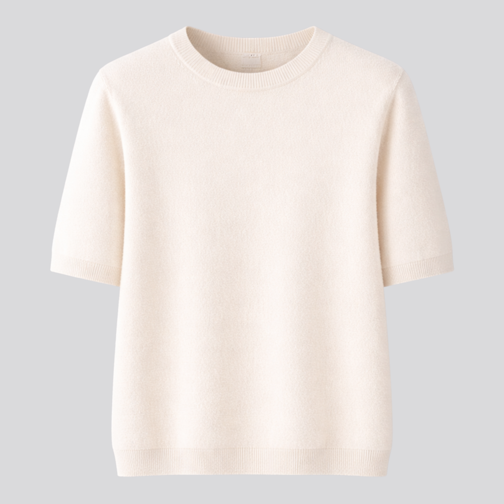 CILVELLA — Wool Round Neck T-Shirt