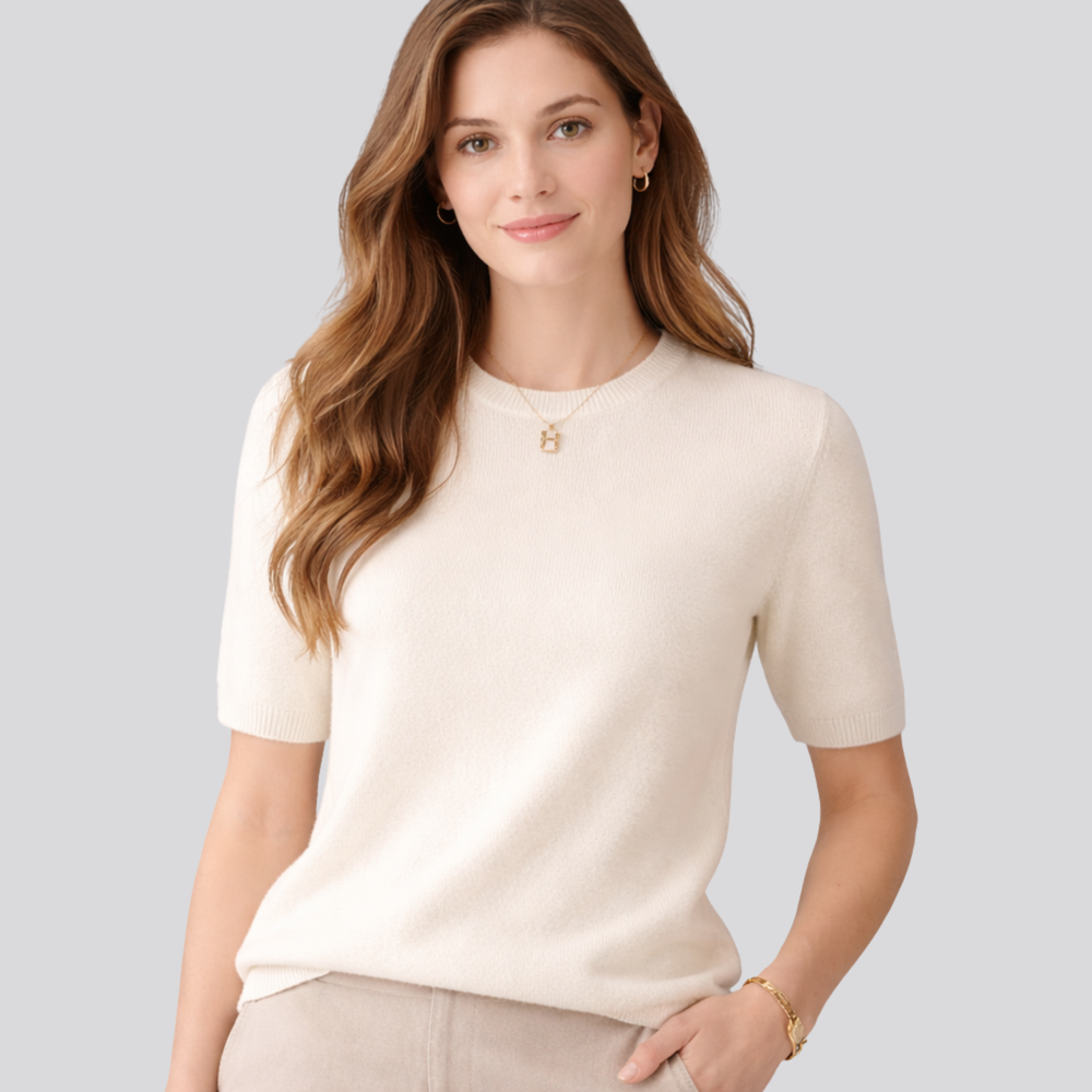 CILVELLA — Wool Round Neck T-Shirt