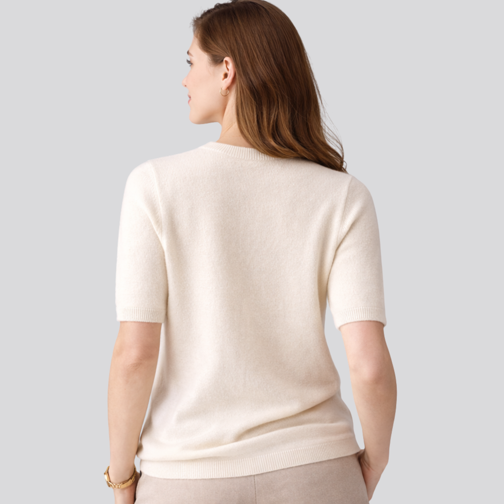 CILVELLA — Wool Round Neck T-Shirt