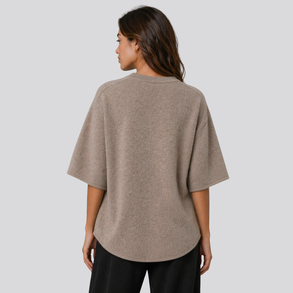 CILVELLA — Merino Wool Oversized T-Shirt