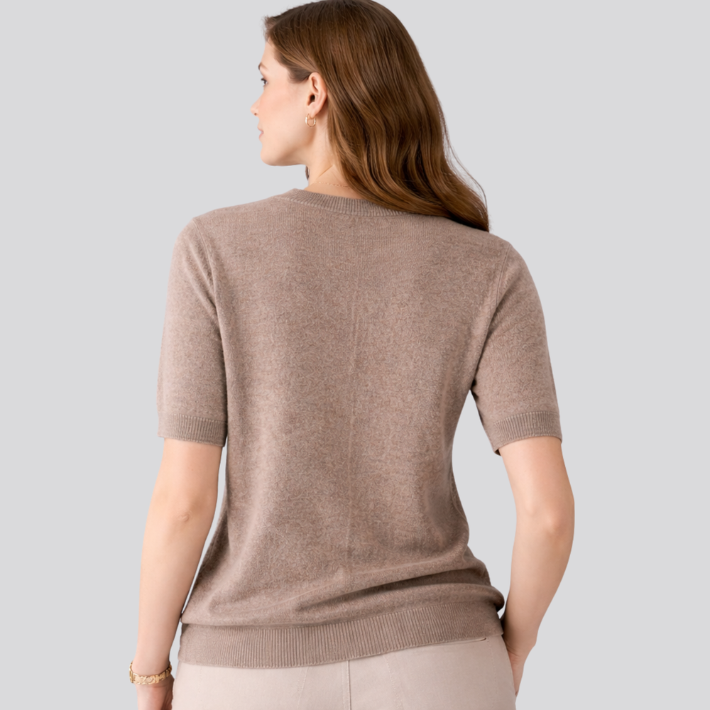 CILVELLA — Wool Round Neck T-Shirt