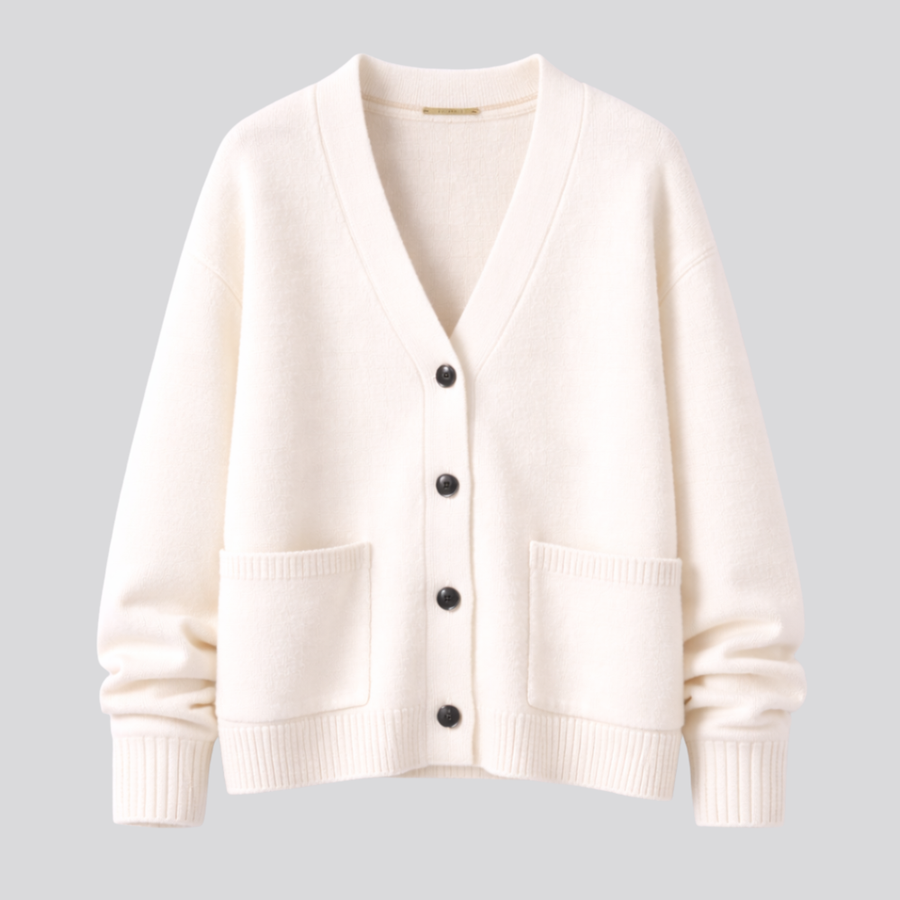 CILVELLA — Merino Wool Classic Cardigan