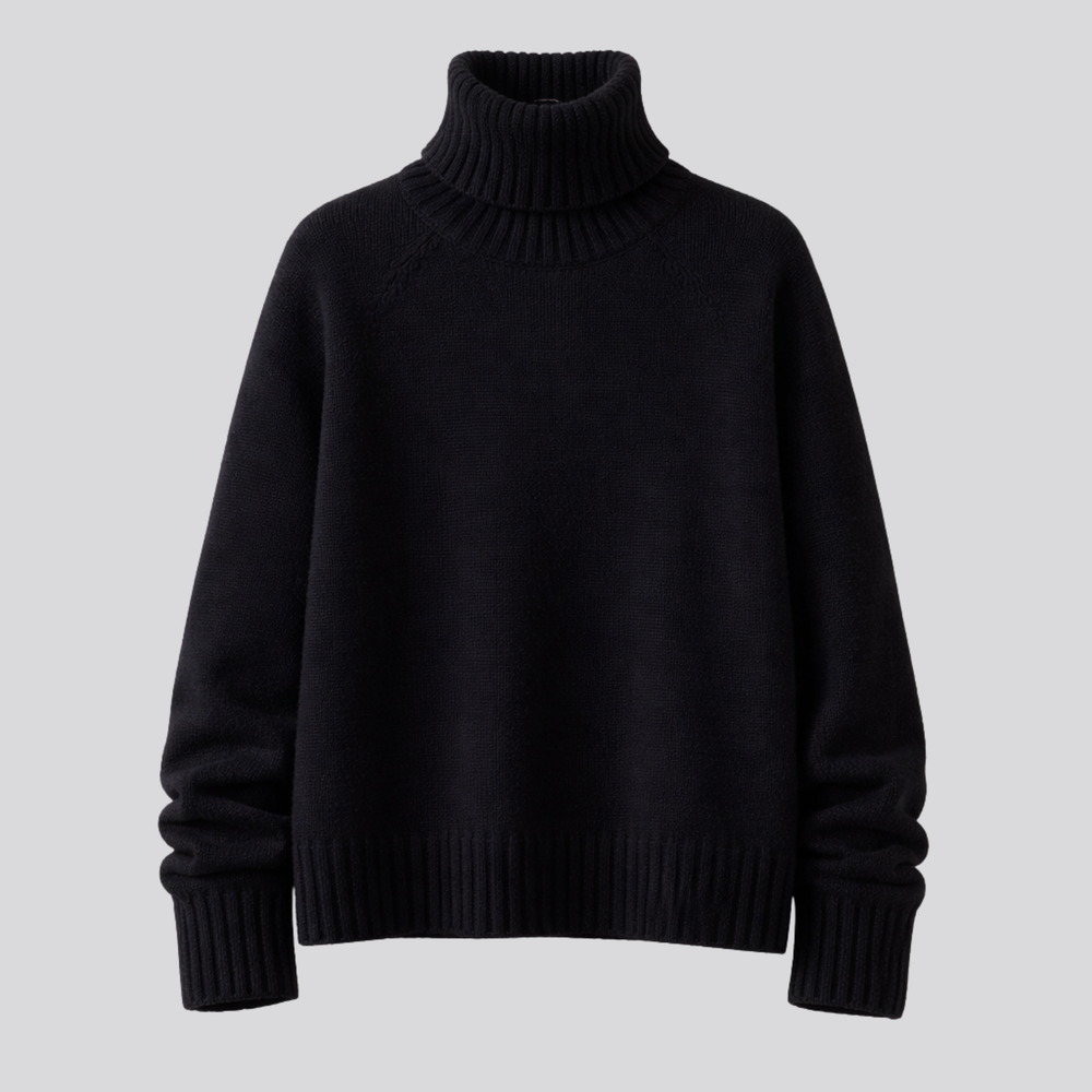 CILVELLA — Merino Wool Turtleneck Sweater
