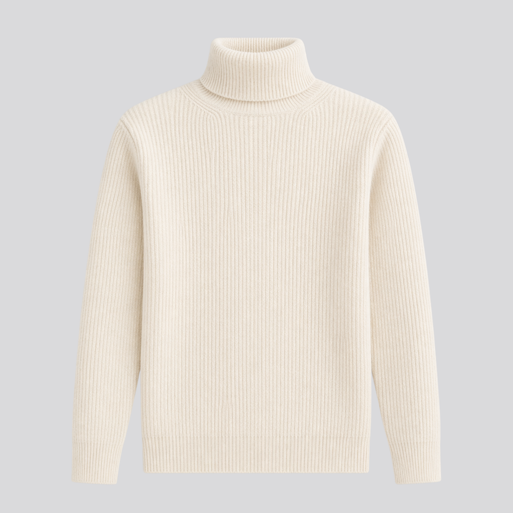 CILVELLA — Merino Wool Oversized Turtleneck Sweater