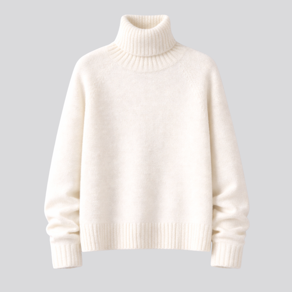 CILVELLA — Merino Wool Turtleneck Sweater