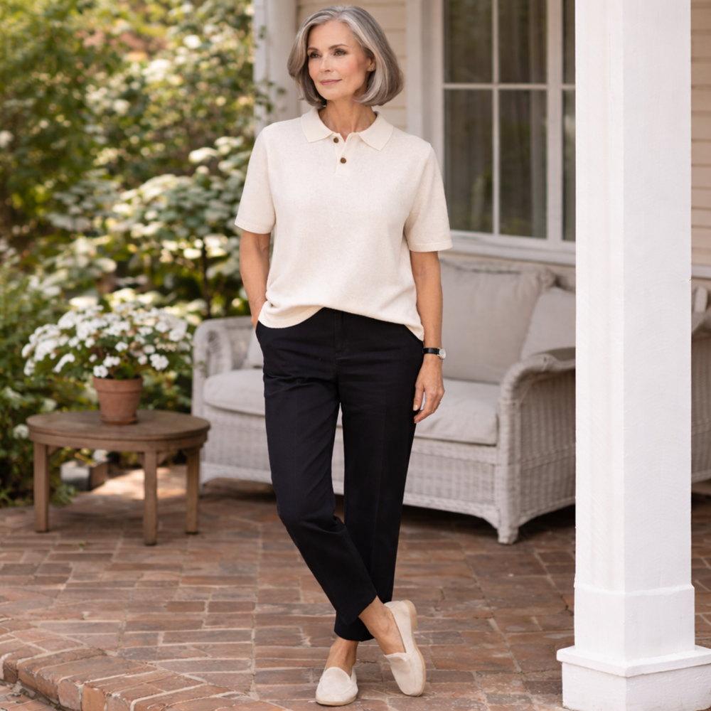 CILVELLA — Merino Wool Women’s Knit Polo