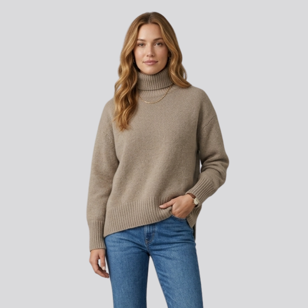 CILVELLA — Merino Wool Women’s Turtleneck Sweater
