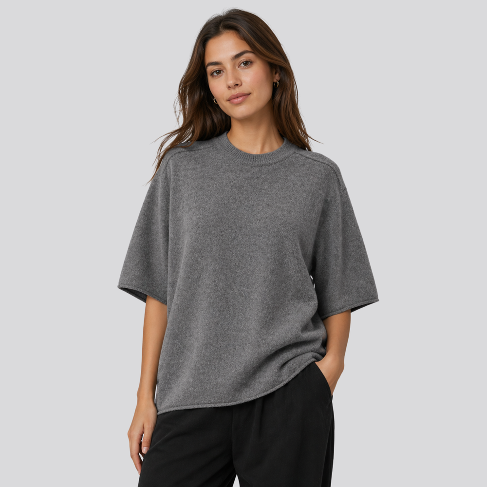 CILVELLA — Merino Wool Oversized T-Shirt