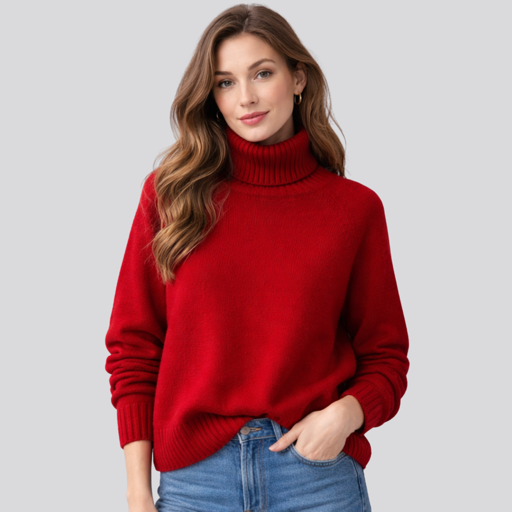 CILVELLA — Merino Wool Turtleneck Sweater