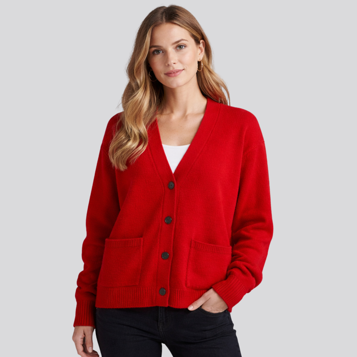 CILVELLA — Merino Wool Classic Cardigan