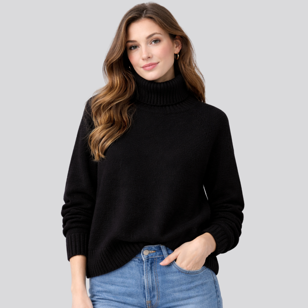 CILVELLA — Merino Wool Turtleneck Sweater