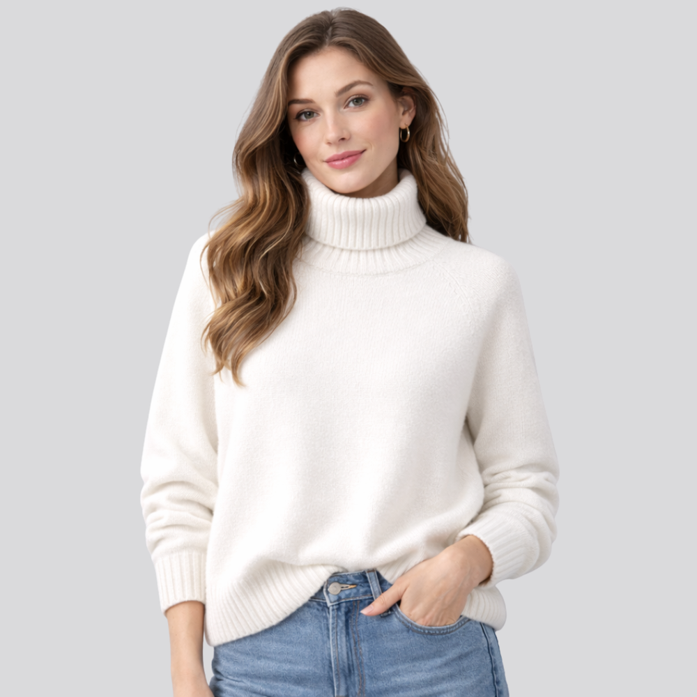 CILVELLA — Merino Wool Turtleneck Sweater