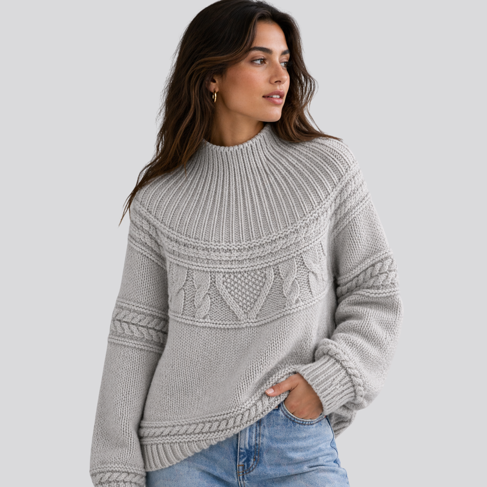 CILVELLA — Bohemian Style Round Neck Knit Sweater