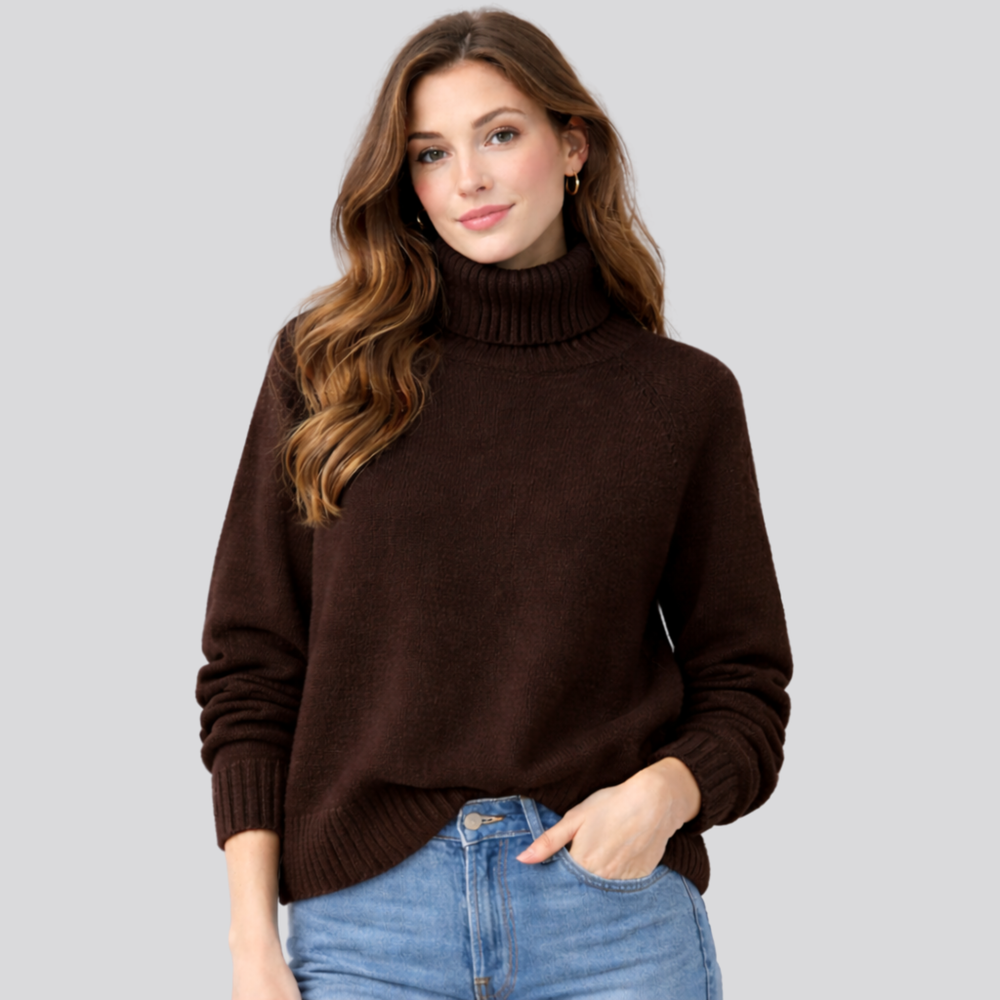 CILVELLA — Merino Wool Turtleneck Sweater