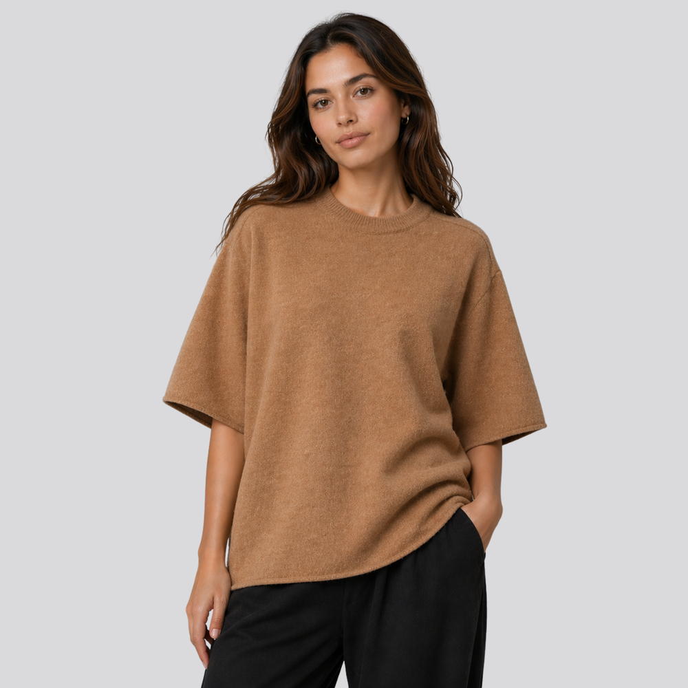 CILVELLA — Merino Wool Oversized T-Shirt